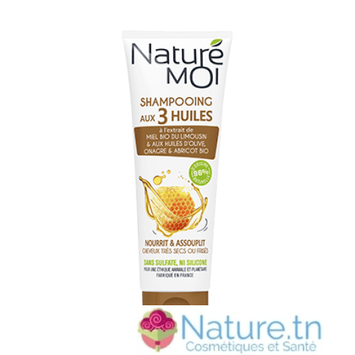 Nature Moi Shampooing Aux 3 Huiles Cheveux Tres Secs Ou Frises 250ml
