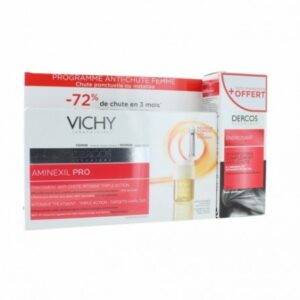 Vichy Dercos aminexil pro traitement anti-chute femme
