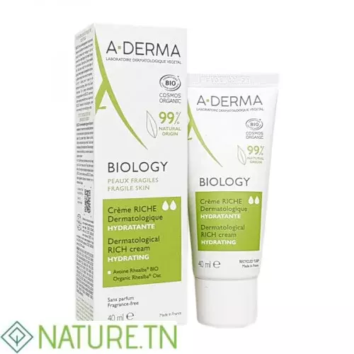 A-DERMA BIOLOGY CREME RICHE HYDRATANTE PEAUX FRAGILES 40ML 1