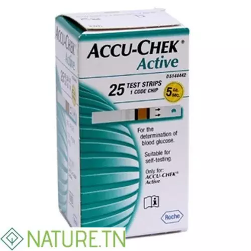 ACCU-CHEK ACTIVE BANDELETTES BOITE DE 25 1