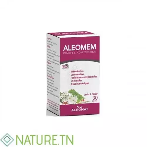 ALEONAT ALEOMEM MERMOIRE ET CONCENTRATION 30 GELULES 2
