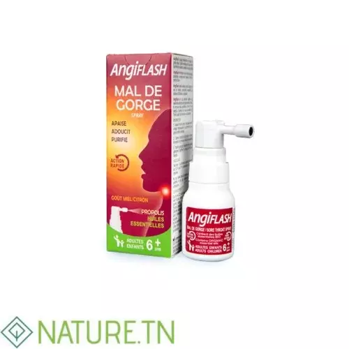 ANGIFLASH MAL DE GORGE SPRAY MIEL CITRON 20ML 2