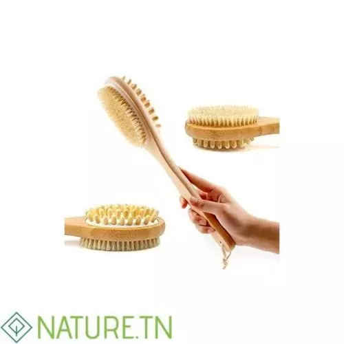 AZAL BROSSE DE DOUCHE EN BOIS DOUBLE FACE 1