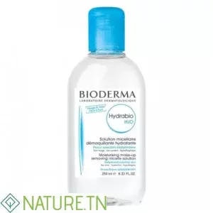 BIODERMA HYDRABIO H2O SOLUTION MICELLAIRE DEMAQUILLANTE HYDRATANTE PEAUX SENSIBLES 250ML