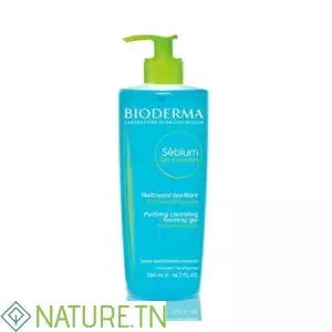 BIODERMA SEBIUM GEL MOUSSANT PURIFIANT POMPE 500ML