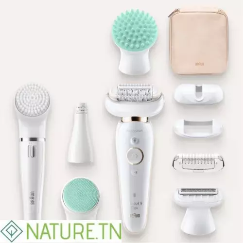 BRAUN ÉPILATEUR SILK-EPIL 9 FLEX BEAUTY SET AVEC TECHNOLOGIE WET & DRY 9300 1