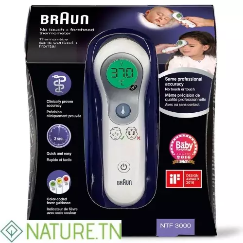 BRAUN THERMOMETRE FRONTAL SANS CONTACT NTF3000 2
