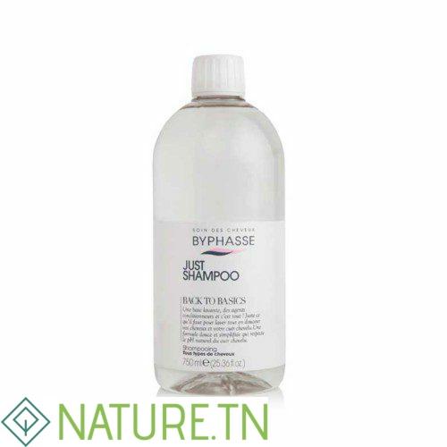 BYPHASSE BACK TO BASICS JUST SHAMPOOING 750 ML 3 BYPHASSE BACK TO BASICS JUST SHAMPOOING 750 ML