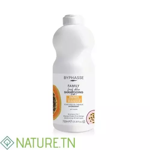 BYPHASSE FAMILY SHAMPOOING 2 EN 1 PAPAYE MANGUE 750ML 2