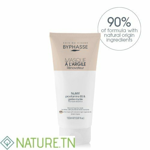 BYPHASSE MASQUE A L’ARGILE RENOVATEUR TOUS TYPES DE PEAUX 150ML 1