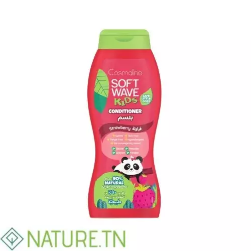 COSMALINE SOFT WAVE KIDS APRES SHAMPOOING FRAISE 400ML 2