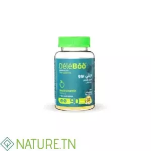 DELEBOO MULTIVITAMINES ZINC+LODINE POMME 90 BEANS