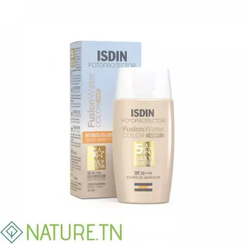 ISDIN PHOTOPROTECTION ECRAN SOLAIRE FUSION WATER TEINTEE LIGHT SPF50+ 50ML 1