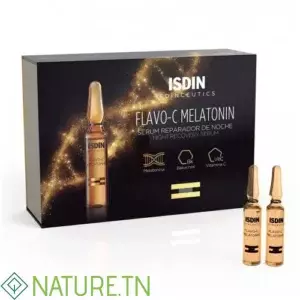 ISDIN ISDINCEUTICS FLAVO-C MELATONIN SERUM REPARATEUR NUIT 10 UNIDOSES DE 2ML