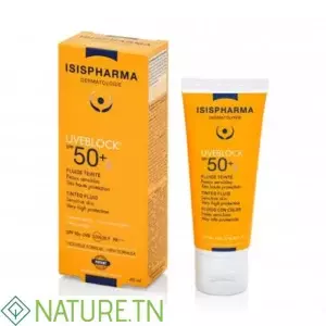 ISISPHARMA UVEBLOCK 50+ FLUIDE TEINTE 40ML