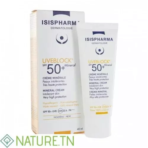 ISISPHARMA UVEBLOCK CREME MINERALE SPF50+ 40ML 2