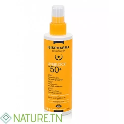 ISISPHARMA UVEBLOCK SPRAY SOLAIRE TRES HAUTE PROTECTION SPF50+ 200ML 1