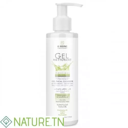 K-REINE GEL NETTOYANT MATIFIANT HYDTRATANT PEAUX GRASSES 200ML 1