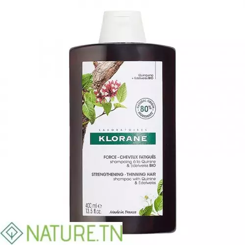KLORANE SHAMPOOING FORTIFIANT A LA QUININE ET VITAMINE B 400ML 1