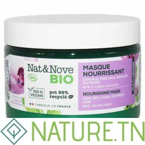NAT & NOVE BIO SOINS CAPILLAIRES MASQUE NOURRISSANT 3 EN 1 CHEVEUX BOUCLES FRISES 300ML
