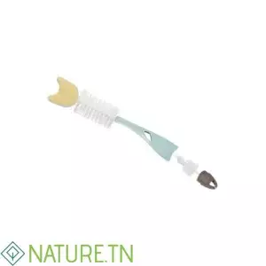 NUK Goupillon 2 en 1 avec Embout Éponge