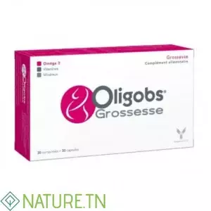 OLIGOBS Grossesse 30 Comprimés+30 Capsules Complément Alimentaire Désir de Grossesse