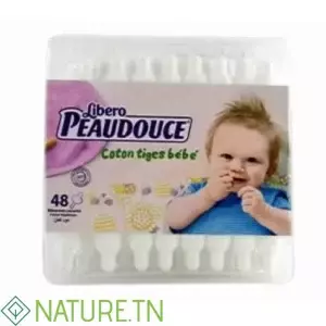 PEAUDOUCE COTON TIGES BEBE 48 PIECES