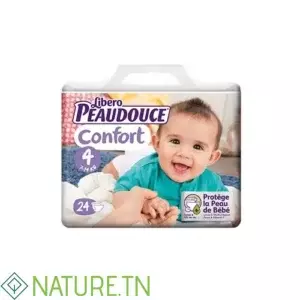 PEAUDOUCE CONFORT COUCHE BEBE 9-18 KG TAILLE 4 24 UNITES