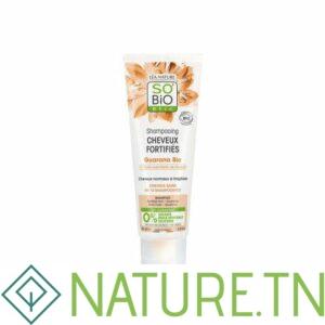 SO BIO SHAMPOOING CHEVEUX FORTIFIES AU GUARANA BIO 250ML