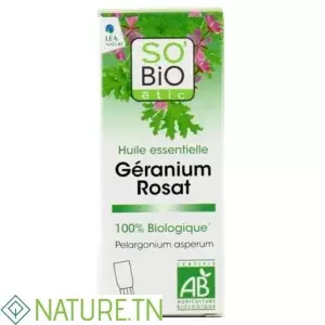 SO BIO Huile essentielle Géranium – Beauté et bien-être  10 ml