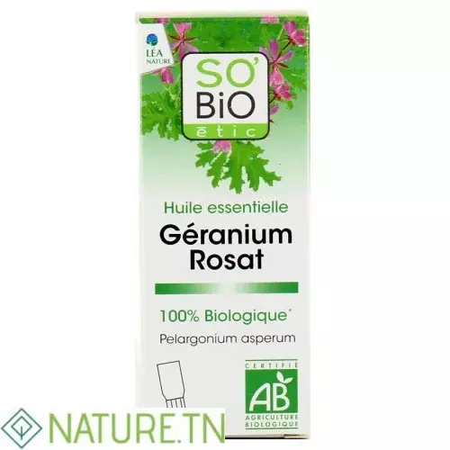 SO BIO Huile essentielle Géranium - Beauté et bien-être 10 ml 2