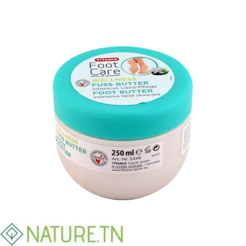 TITANIA FOOT CARE BEURRE POUR PIEDS 250 ML Nature.tn