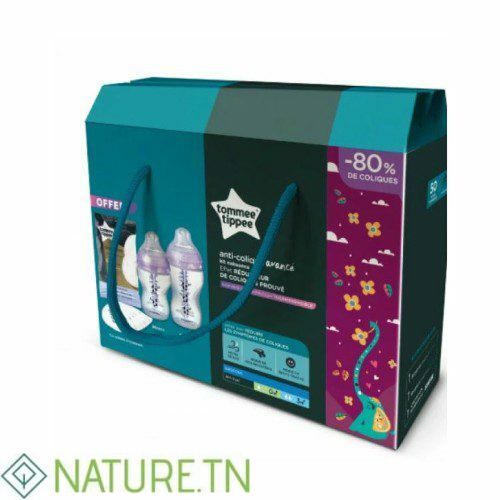 TOMMEE TIPPEE ADVANCED ANTI-COLIQUE KIT NAISSANCE ROSE PANDA 1