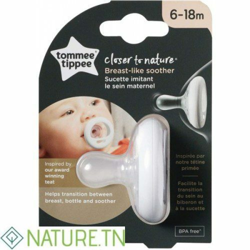 TOMMEE TIPPEE SUCETTE BREAST LIKE 6-18M