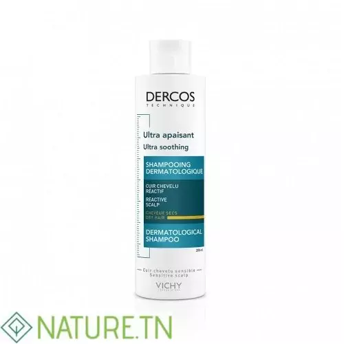 VICHY DERCOS SHAMPOOING ULTRA APAISANT CHEVEUX SECS 200ML 1