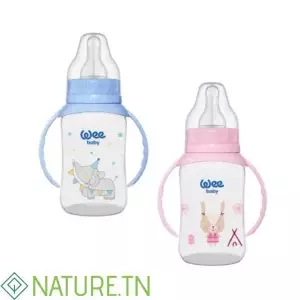 WEE BABY BIBERON PP AVEC ANSES 6-18M 150ML 744-F