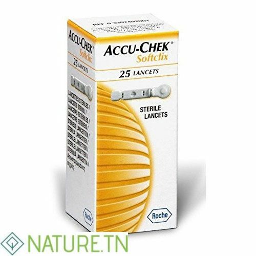 ACCU-CHEK SOFTCLIX LANCETTES 25 LANCETTES 1