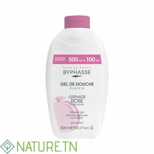 BYPHASSE GEL DE DOUCHE GRENADE ROSE 600ML 1