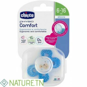 CHICCO SUCETTE PHYSIO COMFORT EN SILICONE 6-16 MOIS