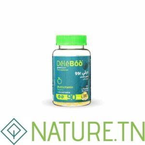 DELEBOO MULTIVITAMINES ZINC+LODINE POMME 90 BEANS