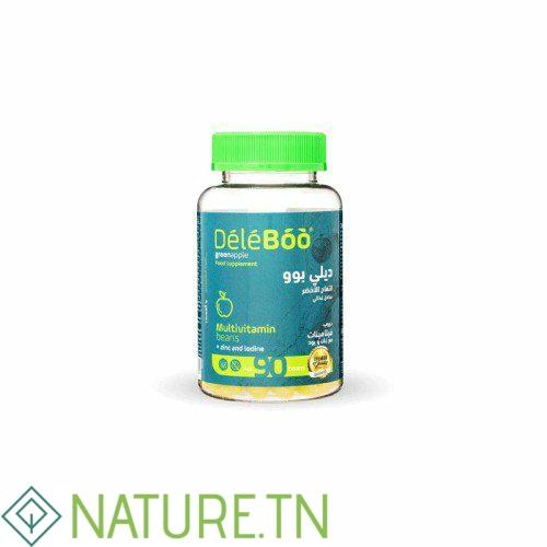 DELEBOO MULTIVITAMINES ZINC+LODINE POMME 90 BEANS 1 DELEBOO MULTIVITAMINES ZINC+LODINE POMME 90 BEANS 1