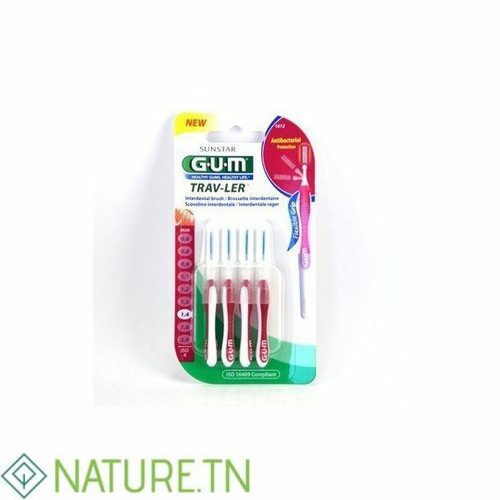 GUM BROSSETTES TRAVELER FINE CYLINDRIQUE B/4 (1612) 2