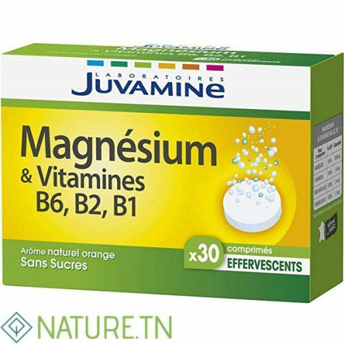 JUVAMINE MAGNESIUM & VITAMINES B6 B2 B1 30 COMPRIMES 1