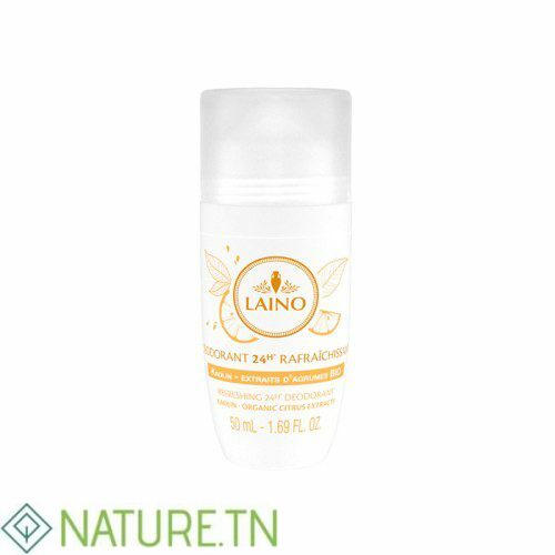 LAINO DEODORANT RAFRAICHISSANT 24H AGRUMES BIO 50ML 1