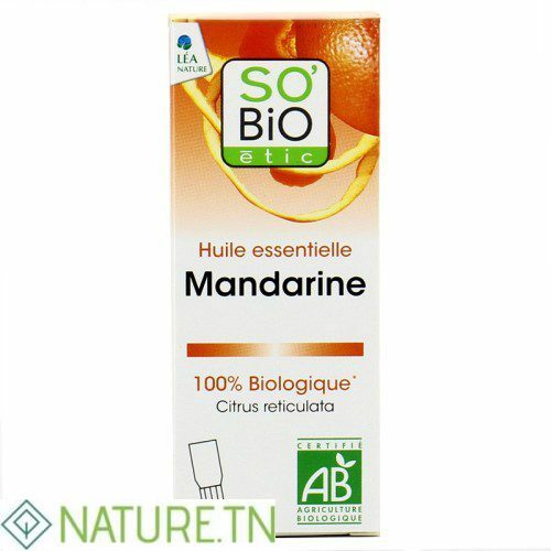 SO’BIO Huile essentielle mandarine – Anti-stress -, 10 ml