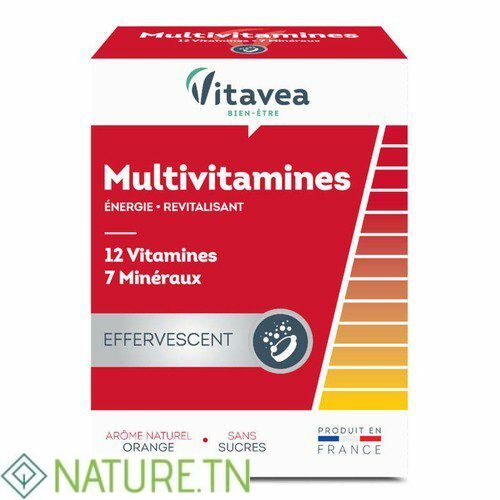VITAVEA MULTIVITAMINES 12 VITAMINES+7 OLIGO-ELEMENTS EFFERVISCENT 24 COMPRIMES 1
