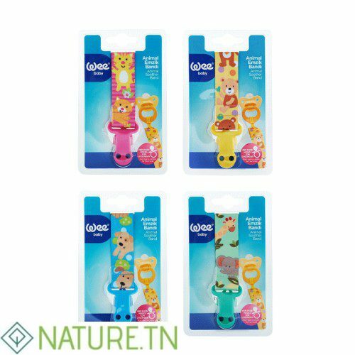 WEE BABY ATTACHE SUCETTE RUBAN ANIMAUX 2