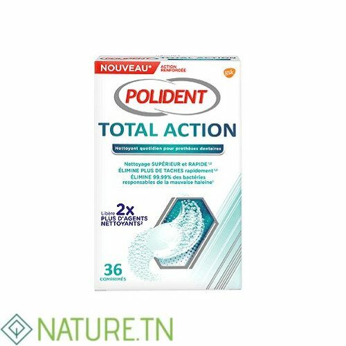 POLIDENT TOTAL ACTION NETTOYANT APPAREILS DENTAIRES 1