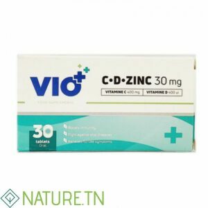 VIO+ VITAMINE C, D, ZINC 30MG 30 COMPRIMES