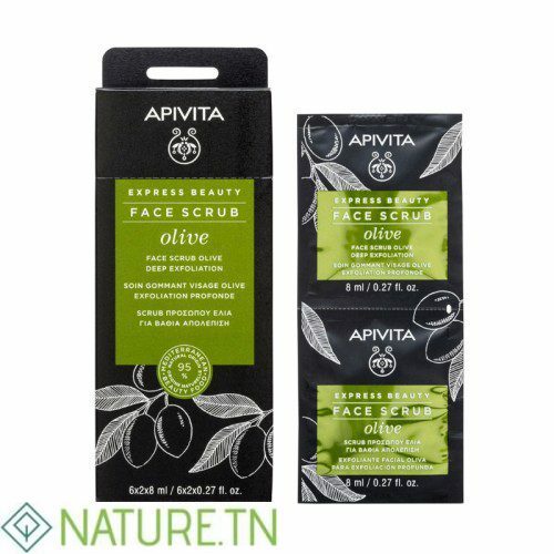 APIVITA EXPRESS BEAUTY FACE SCRUB OLIVE 6*2*8ML 1